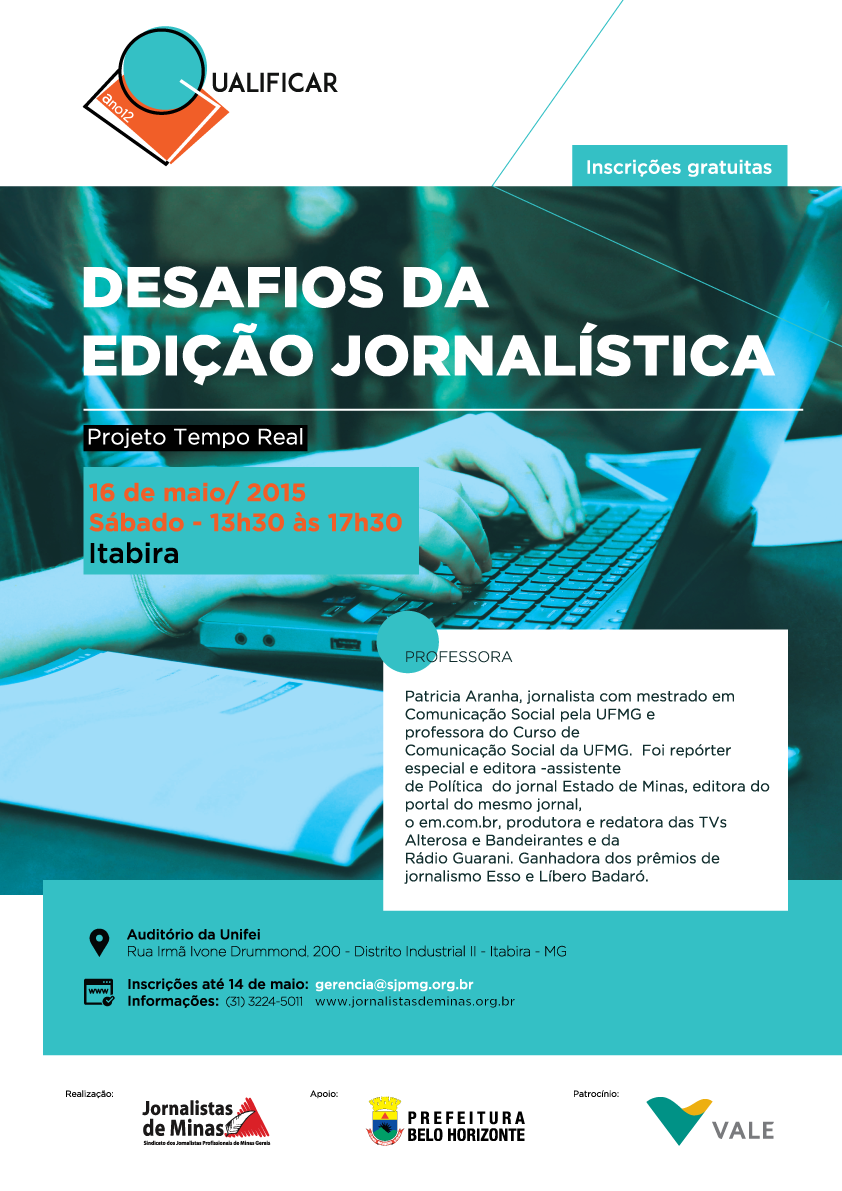 Curso ‘Desafios da edição jornalística’ em Itabira: conheça o conteúdo