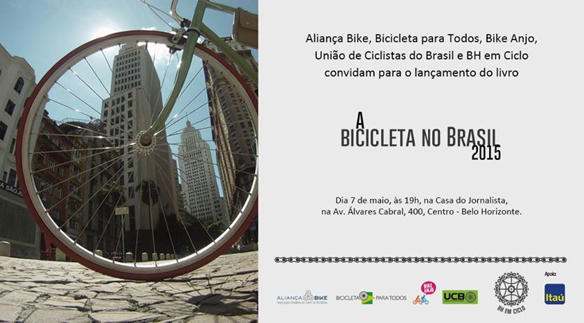 Organizações pró-mobilidade lançam livro ‘A Bicicleta no Brasil’ em sete capitais, incluindo BH