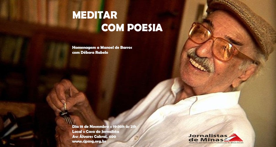 Meditar com Poesia nesta quarta 18/11 na Casa do Jornalista