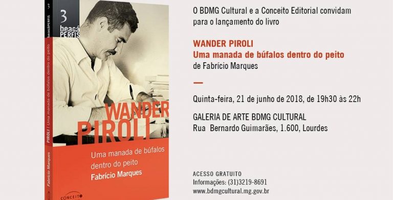 BDMG lança biografia do jornalista e escritor Wander Piroli nesta quinta 21/6