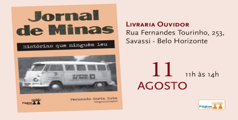 Livro sobre o Jornal de Minas será lançado na Ouvidor Savassi neste sábado 11/8