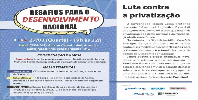 Sindicatos debatem privatizações e alternativas para o desenvolvimento brasileiro