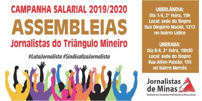 Campanha Salarial 2019/2020: Assembleias no Triângulo Mineiro
