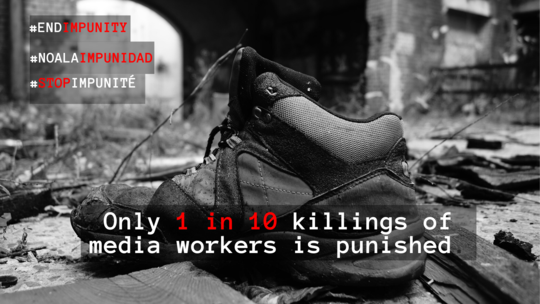 FIJ lança campanha internacional de combate à impunidade dos crimes contra jornalistas