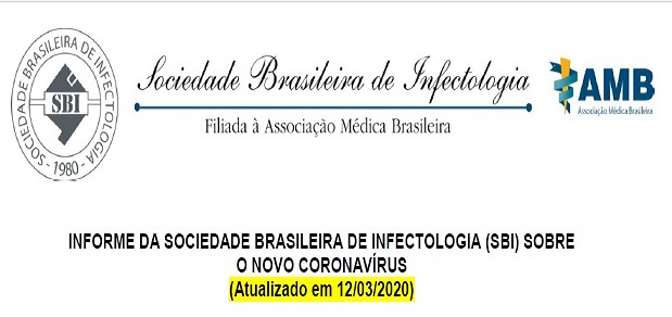Informe da Sociedade Brasileira de Infectologia sobre o novo coronavírus