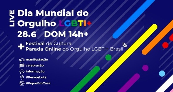 Dia do Orgulho LGBTI+ será comemorado neste domingo 28/6 mesmo sem paradas e manifestações