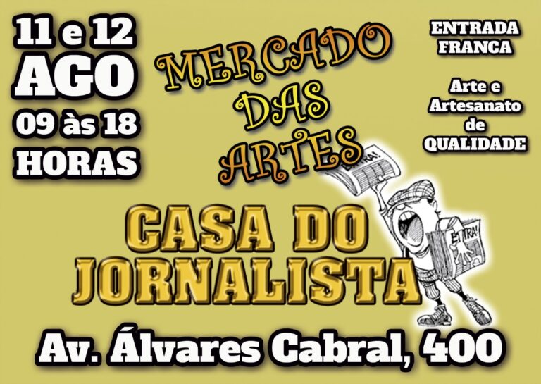 Mercado das Artes começa nesta quarta, na Casa do Jornalista