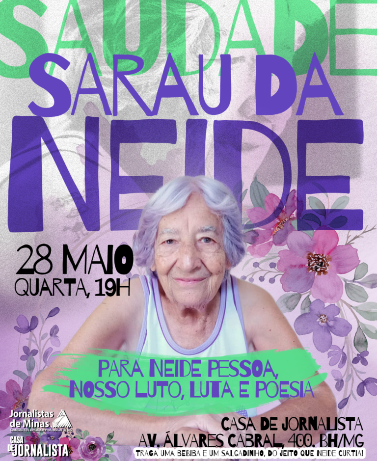 Sarau fará homenagem póstuma à Neide Pessoa